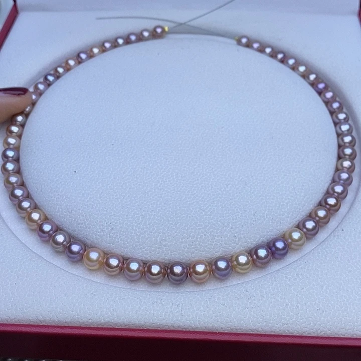 淡水珍珠项链未镶嵌7-8m
