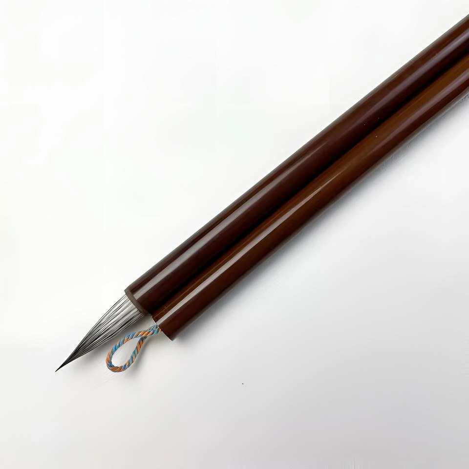 【银黑狐】纯狐狸毛中楷出峰3.3口径1.0全能型毛笔 支持沾墨试用