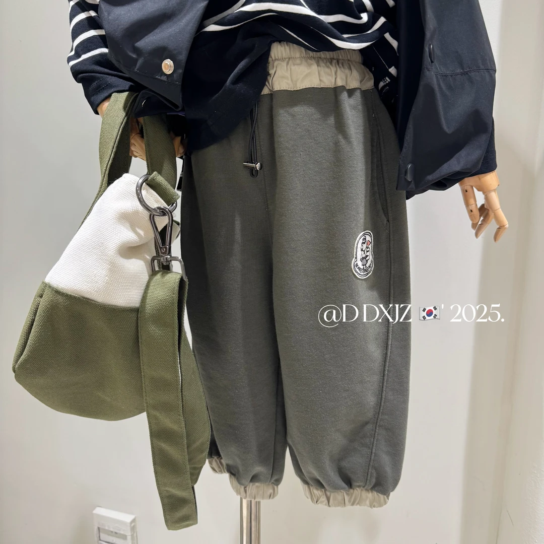 【达不溜】春款儿童韩版时尚百搭男女童可穿休闲运动长裤 75057