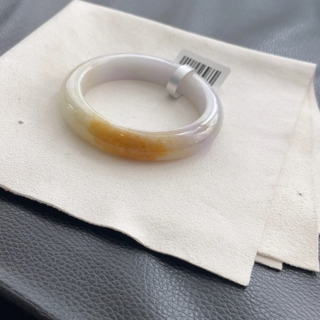 翡翠未镶嵌手镯棉线