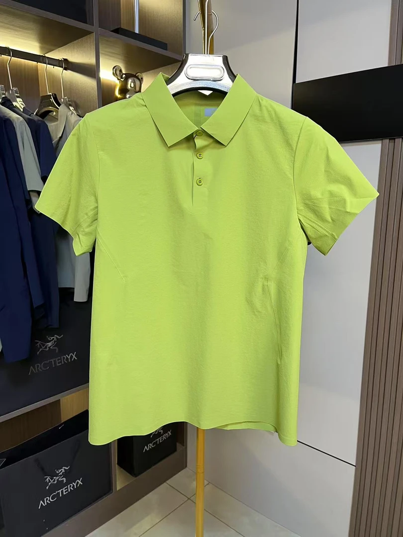 25年新款男子户外商务休闲运动高端高透气吸汗立体剪裁POLO衫