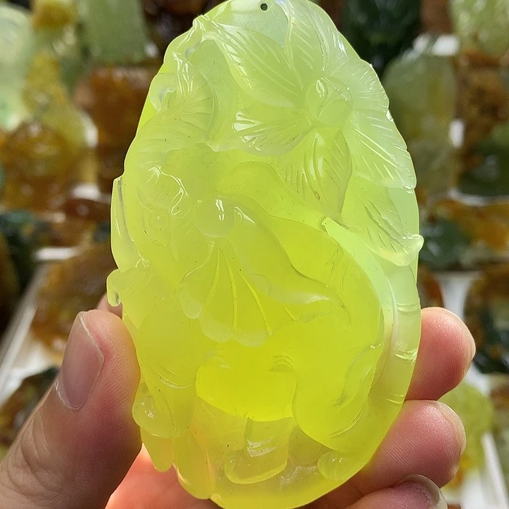 蛇纹石玉未镶嵌珠宝半成品