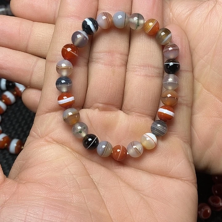 玛瑙/玉髓手链未镶嵌小**学