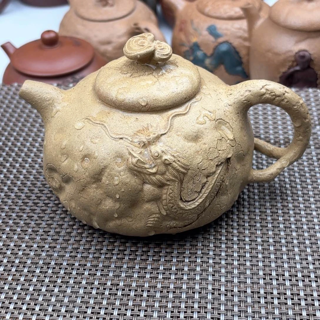 茶壶紫砂龙供春段泥250c c