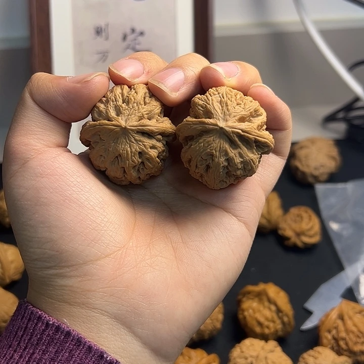 文玩核桃把件粗筋