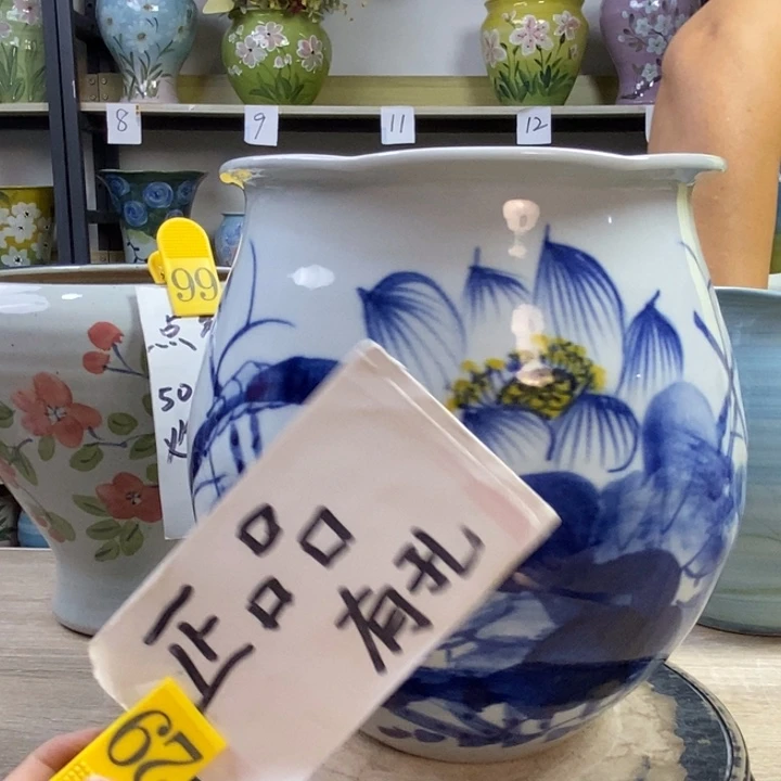 景德镇高温陶瓷花盆