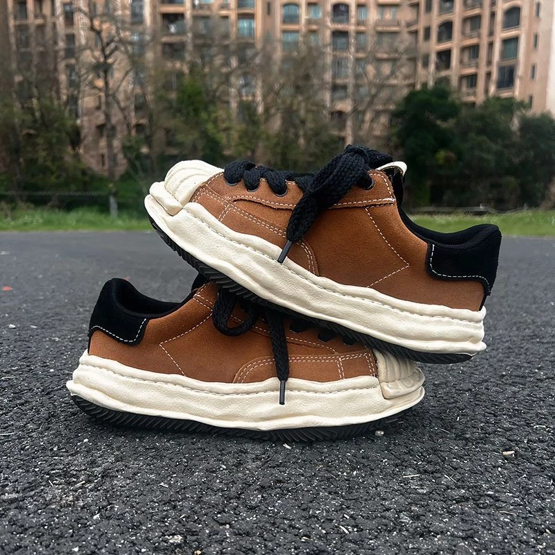 溶解鞋增高2025秋冬款小众设计美拉德三原康裕贝壳头休闲鞋