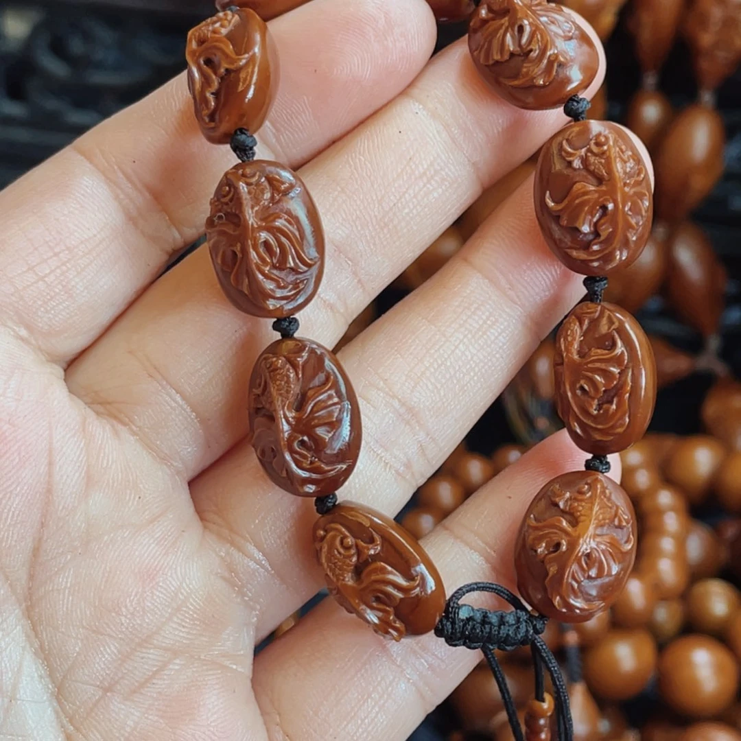 小***圈橄榄核手串/手链鱼手串