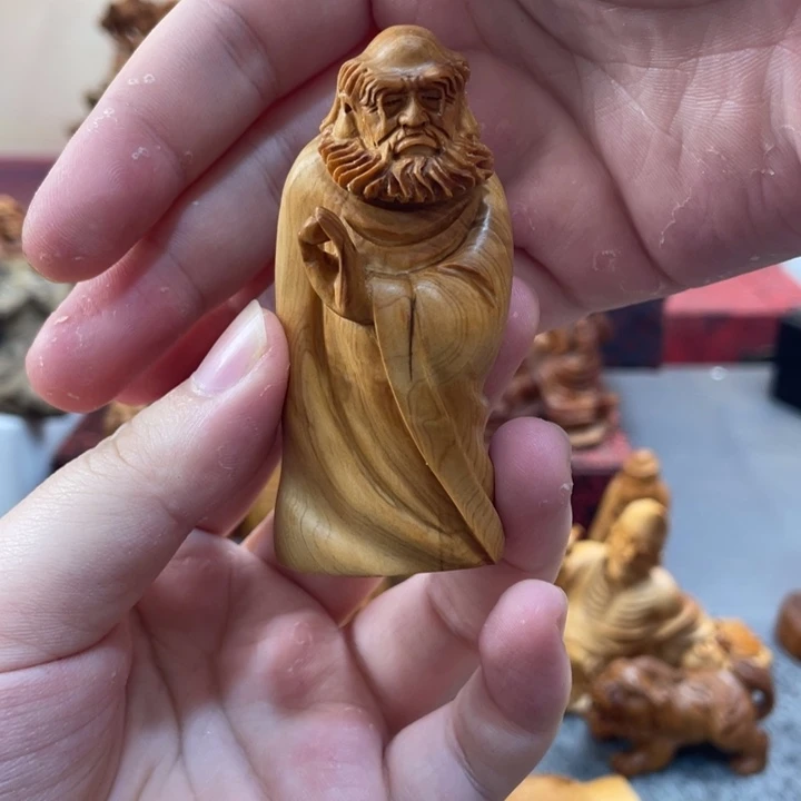 柏木（崖柏）太行崖柏根雕摆件达摩1