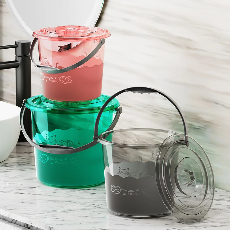 防磨防摔见商品标签圆形款水桶大容量欧若精灵风