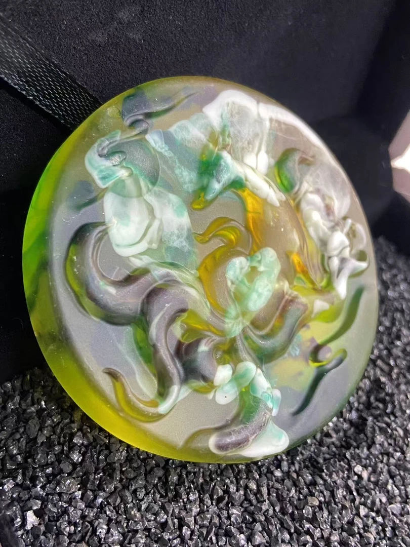 83 九尾狐植物珀高档轻奢设计款大吊坠 多样性发其一566