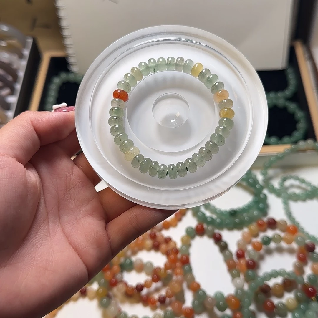 石英质玉手串未镶嵌多宝5✖️8算盘珠