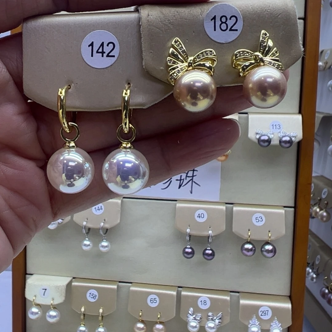 未镶嵌淡水珍珠耳饰