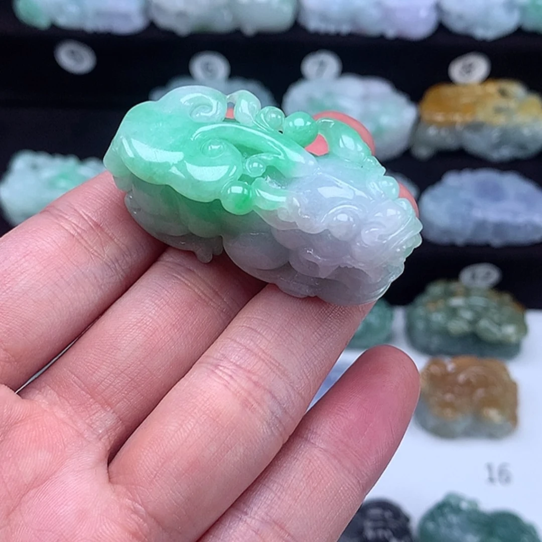 【闪购商品】翡翠颈饰未镶嵌貔貅