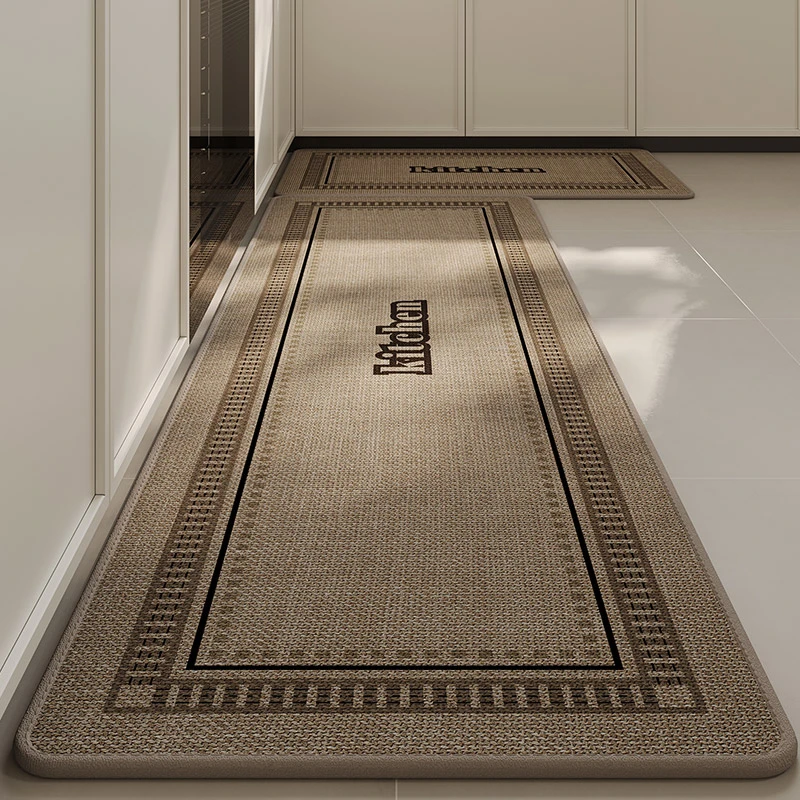 新款厨房家用地垫吸水吸油脚垫防滑防油长条门垫防水垫子耐脏地毯