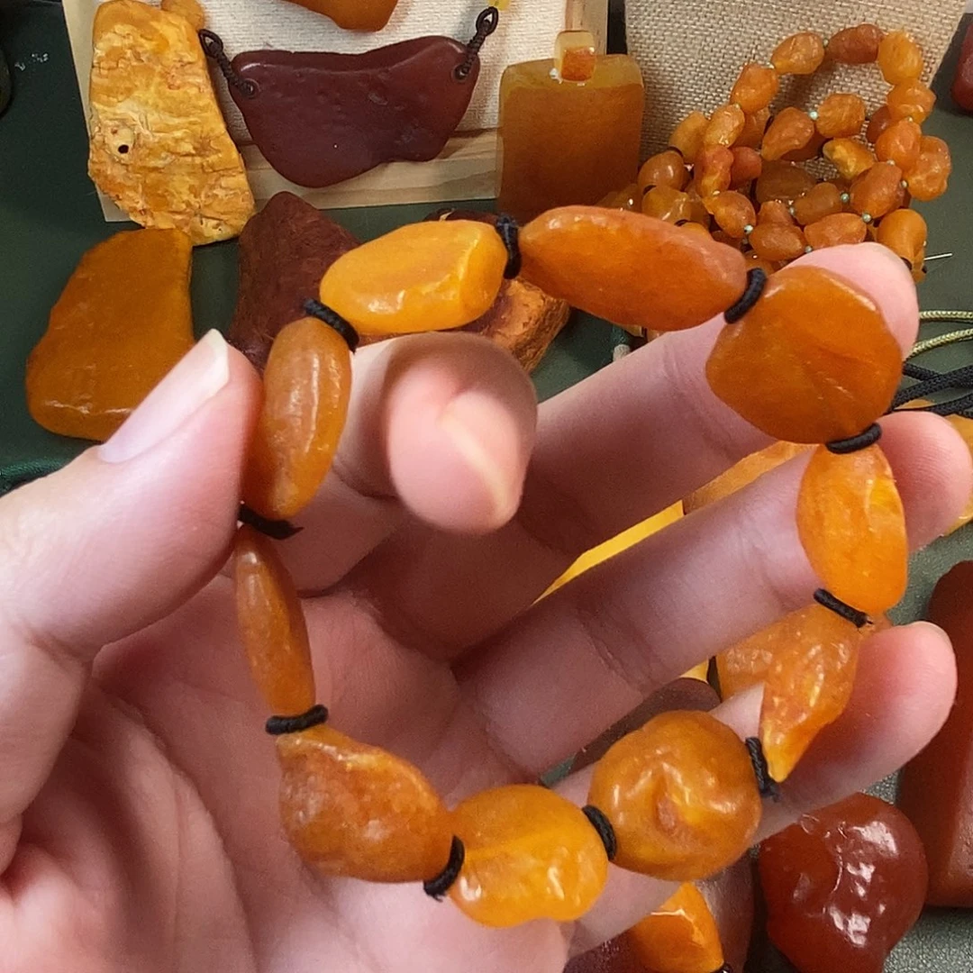 琥珀未镶嵌珠宝奇石