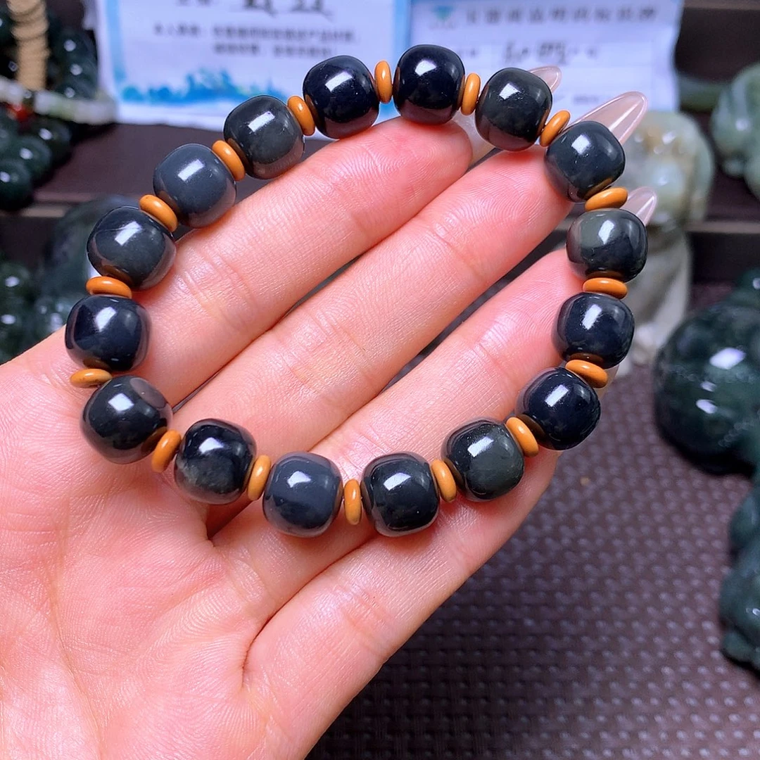 未镶嵌手串和田玉卡11
