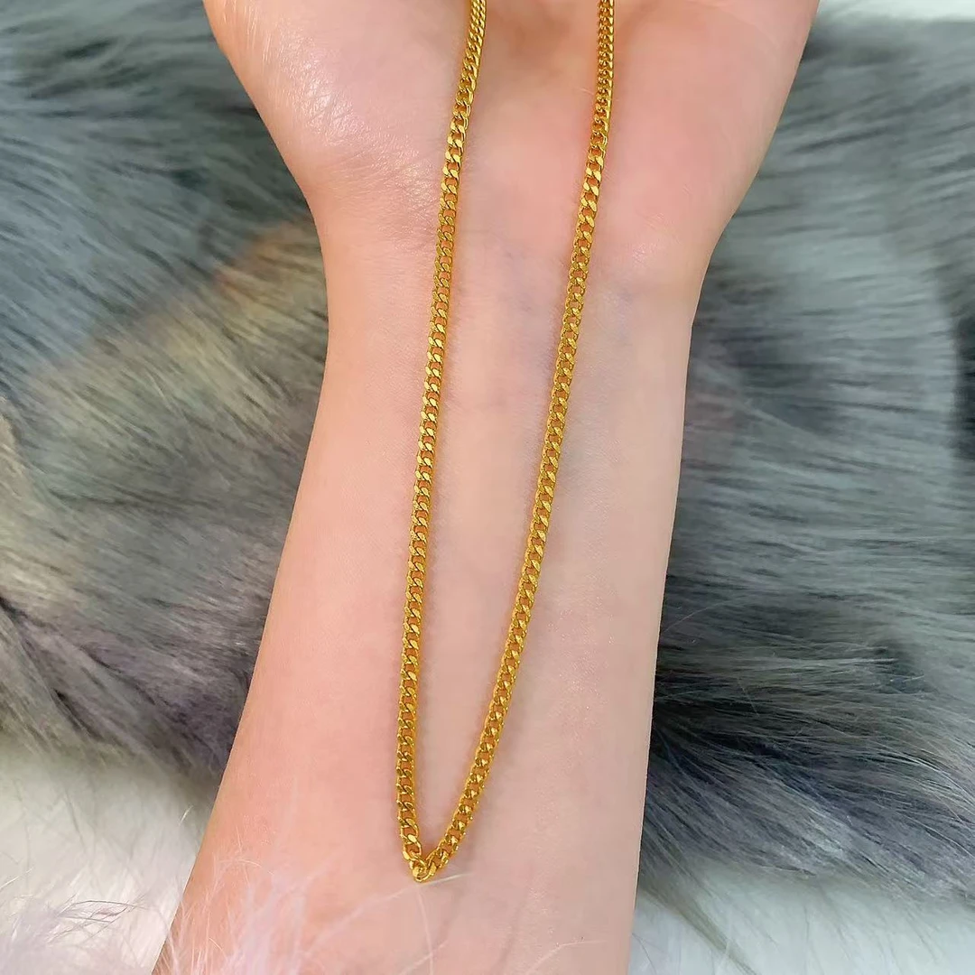 【伟新源】足金999 古法工艺 古巴链10.27克（38cm）