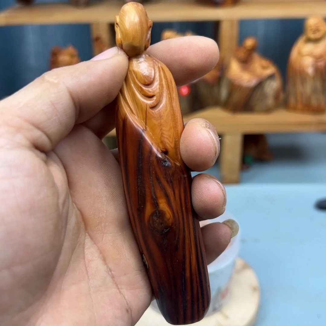 缘***福木崖柏木摆件手把件
