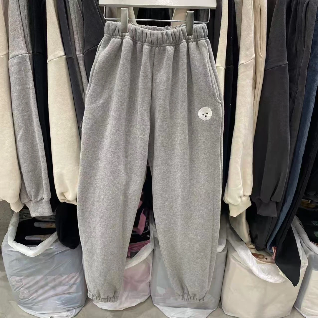 【A2在韩国】东大门女士加绒百搭卫裤《NO退NO换》