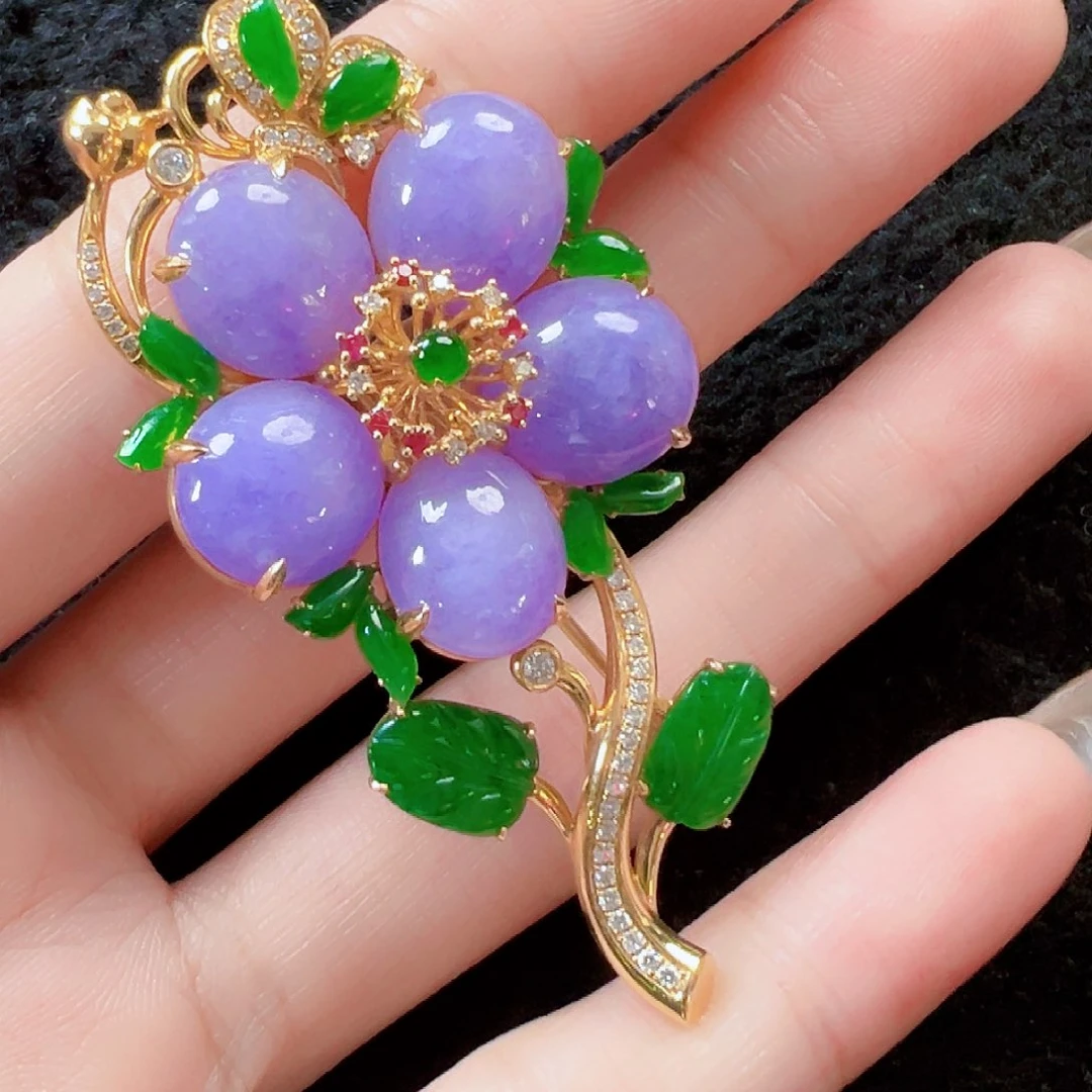 翡翠颈饰18K金镶嵌【福利款】签收后24小时鉴赏期