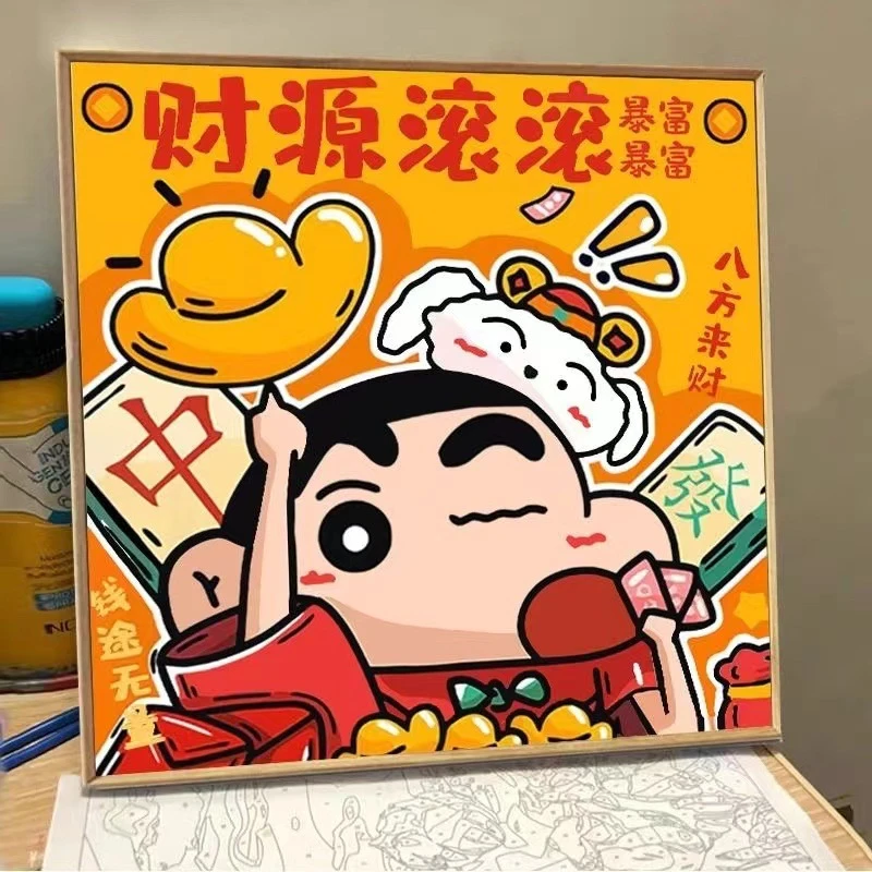 【第二件半价】新款DIY数字油画创意填色涂鸦手工油画客厅装饰画