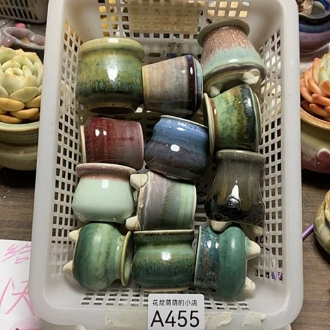 紫砂花盆455微瑕品口径2到4左右