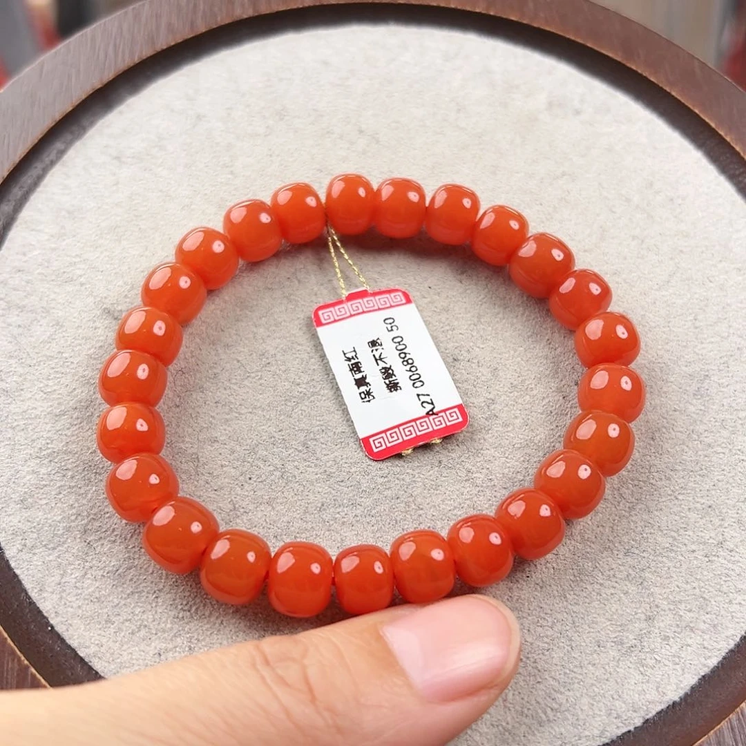 南红玛瑙手串未镶嵌