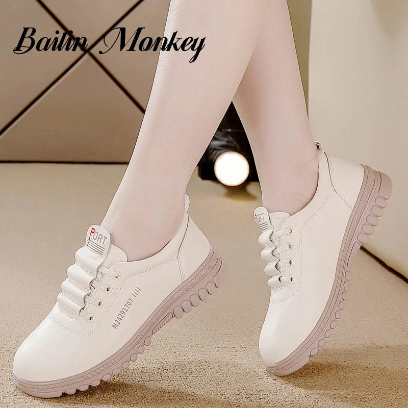 品牌休闲时尚单鞋女2025秋季新款软面平底防滑耐磨轻便百搭妈妈鞋