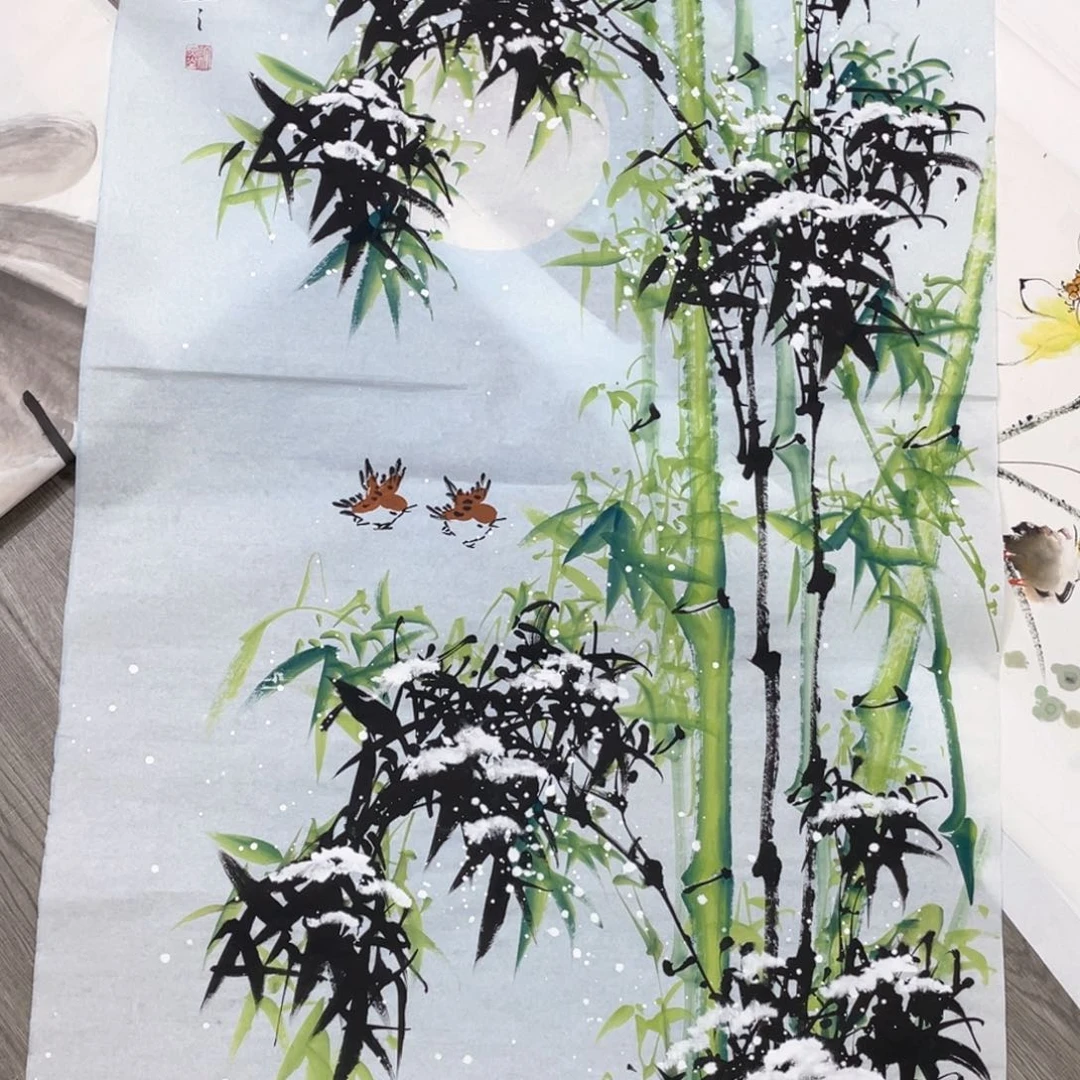 国画许墨老师作品欣赏