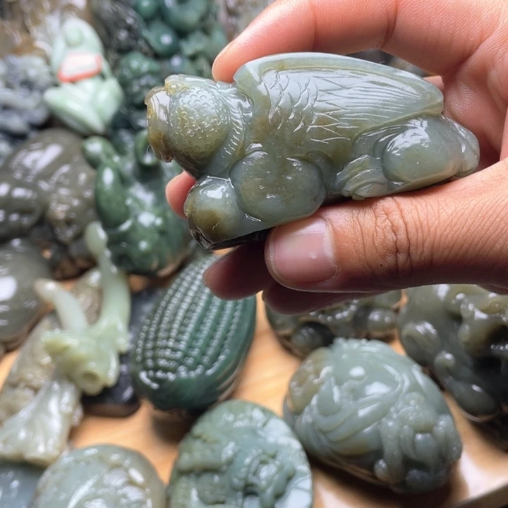 和田玉未镶嵌挂件b*鼠