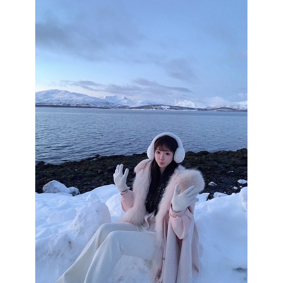 金蘑菇菇 下过雪的特罗姆瑟 小狐狸派克 / D配全狐狸A.JI坎毛内胆