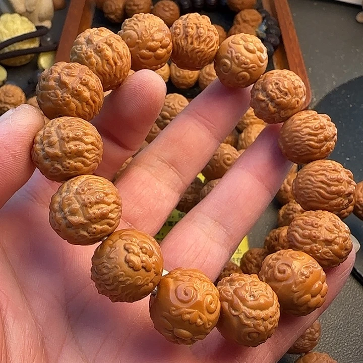 猴头核桃手串全品大黑天尺寸17mm