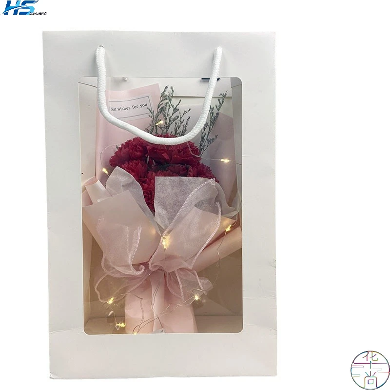 教师节母亲节通用仿真香皂康乃馨花束送情侣夫妻长辈恩师粉色红色
