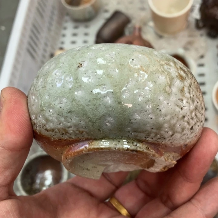 郭锦山柴烧茶具茶杯大放漏