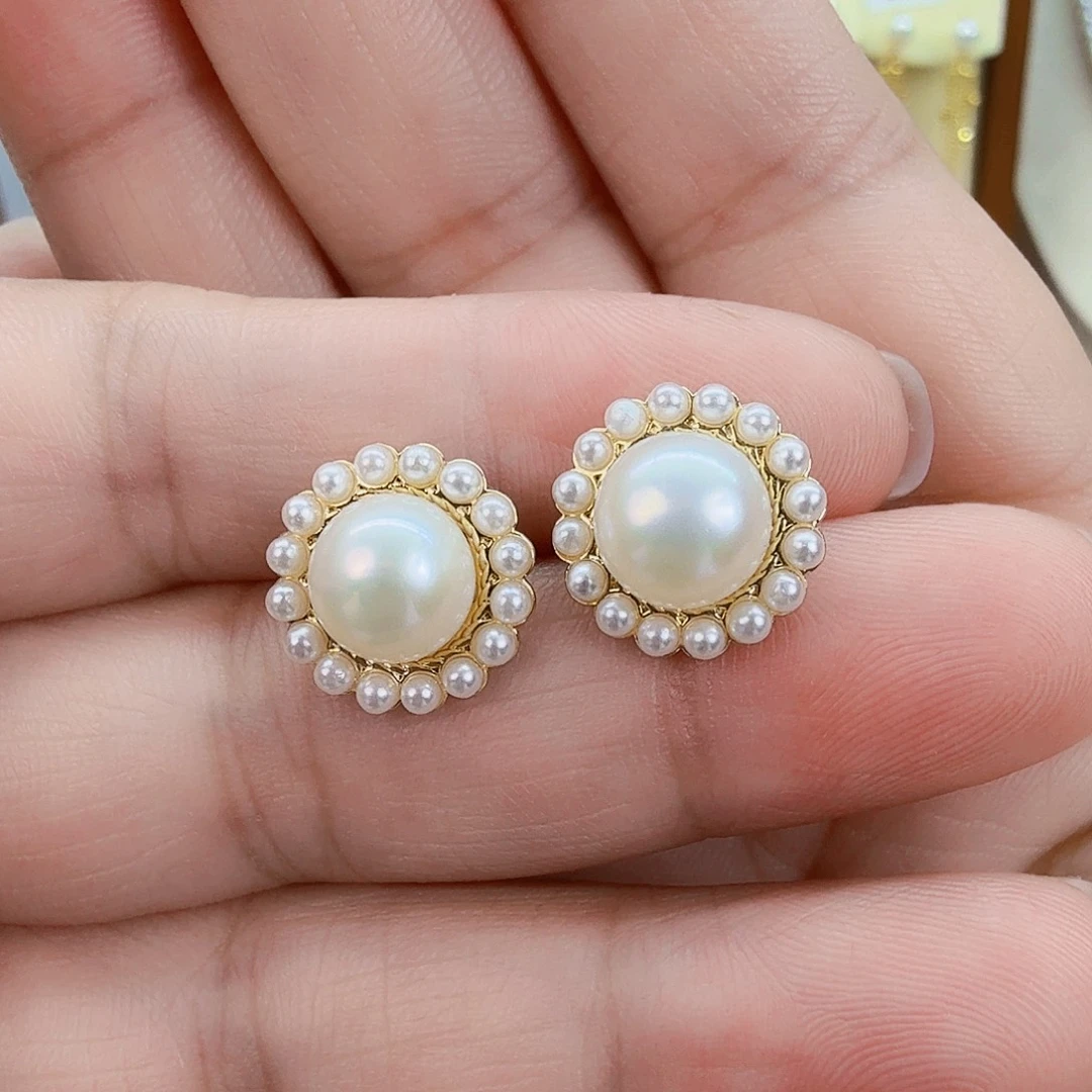 未镶嵌淡水珍珠耳饰