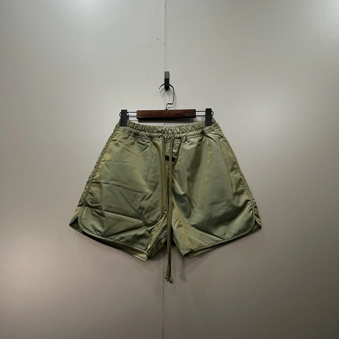 未使用 maje 724 004565  Fear Of God FOG 绿色抽绳短裤