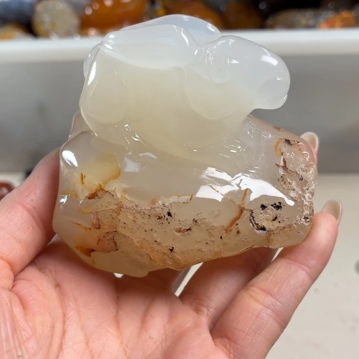 玛瑙/玉髓未镶嵌吊坠(不含链)