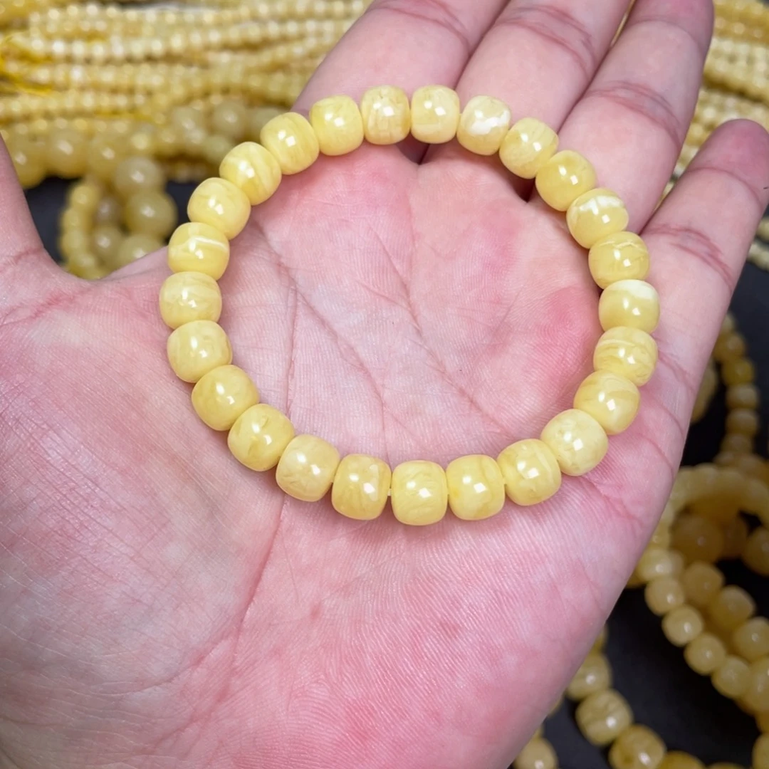 未镶嵌蜜蜡裸石蜜蜡手串8.7mm