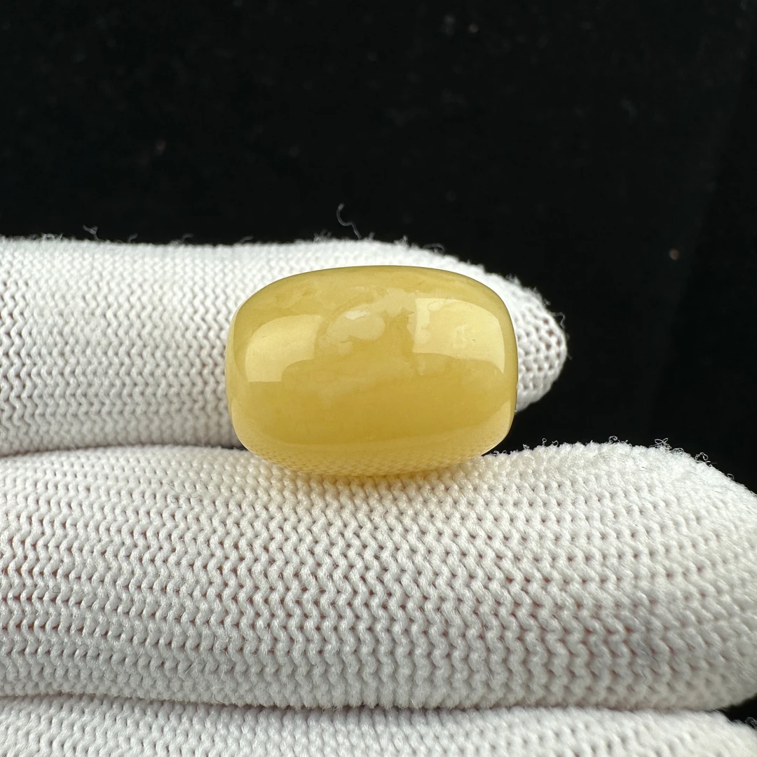 Y4952天然原矿蜜蜡 妖花桶珠14x19mm 2.3克抖音基地质检发货