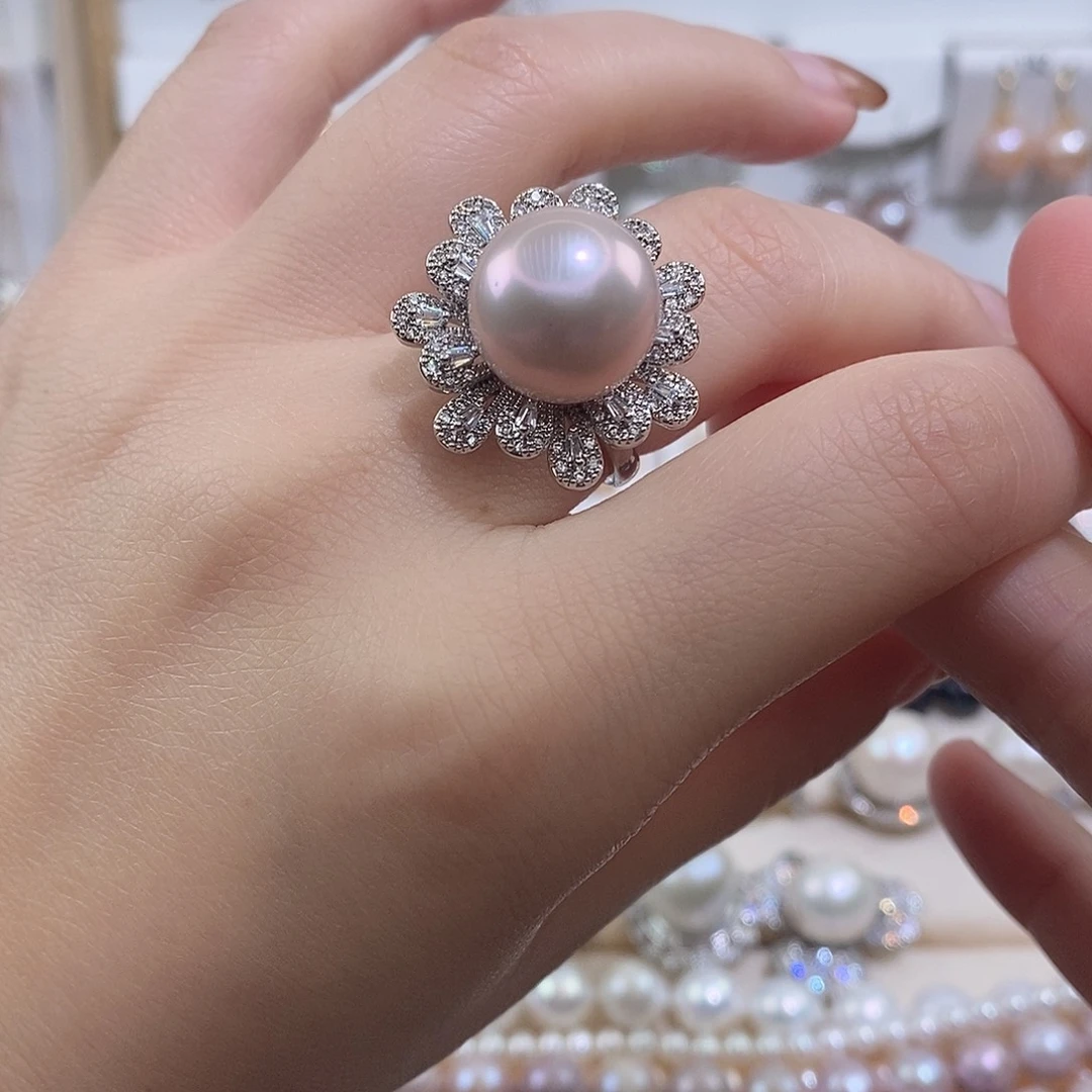 淡水珍珠戒指未镶嵌w13.7