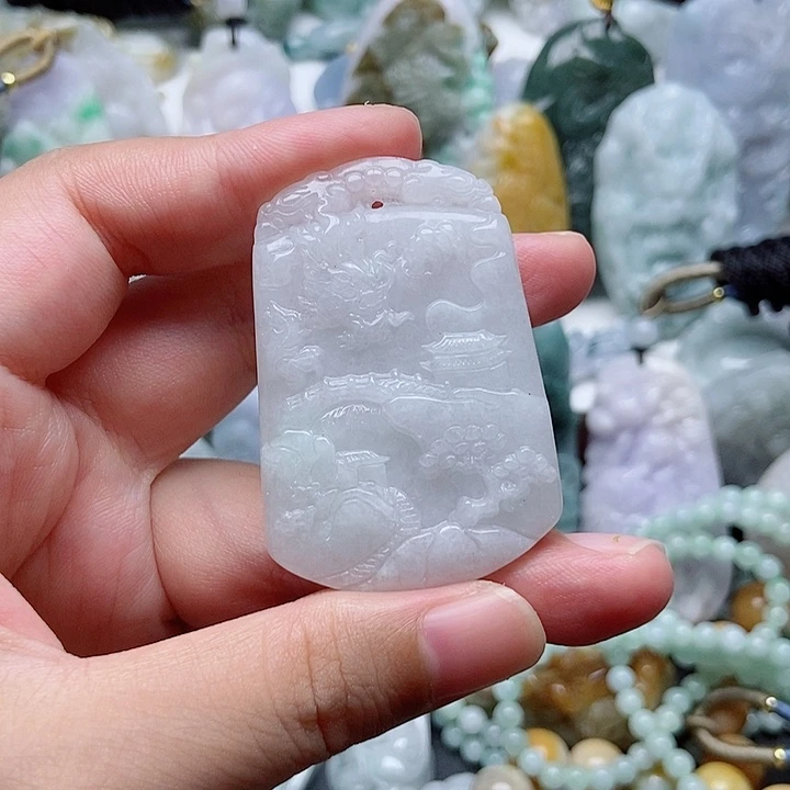 翡翠未镶嵌吊坠(不含链)1