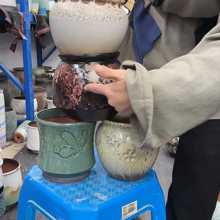 15×15 -粗陶花盆有孔-买买买