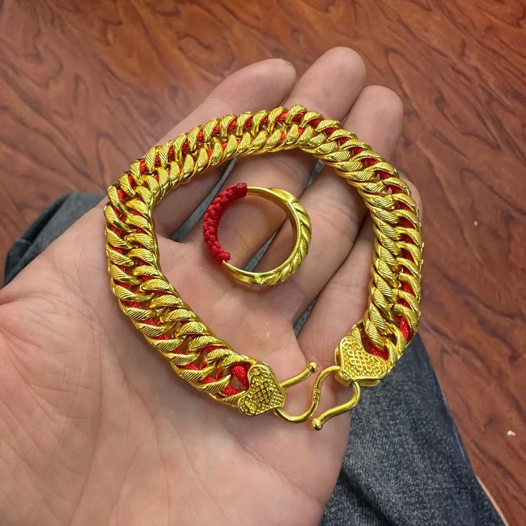 铜合金手链 尼泊尔铜合金手链和戒指套装（小号）