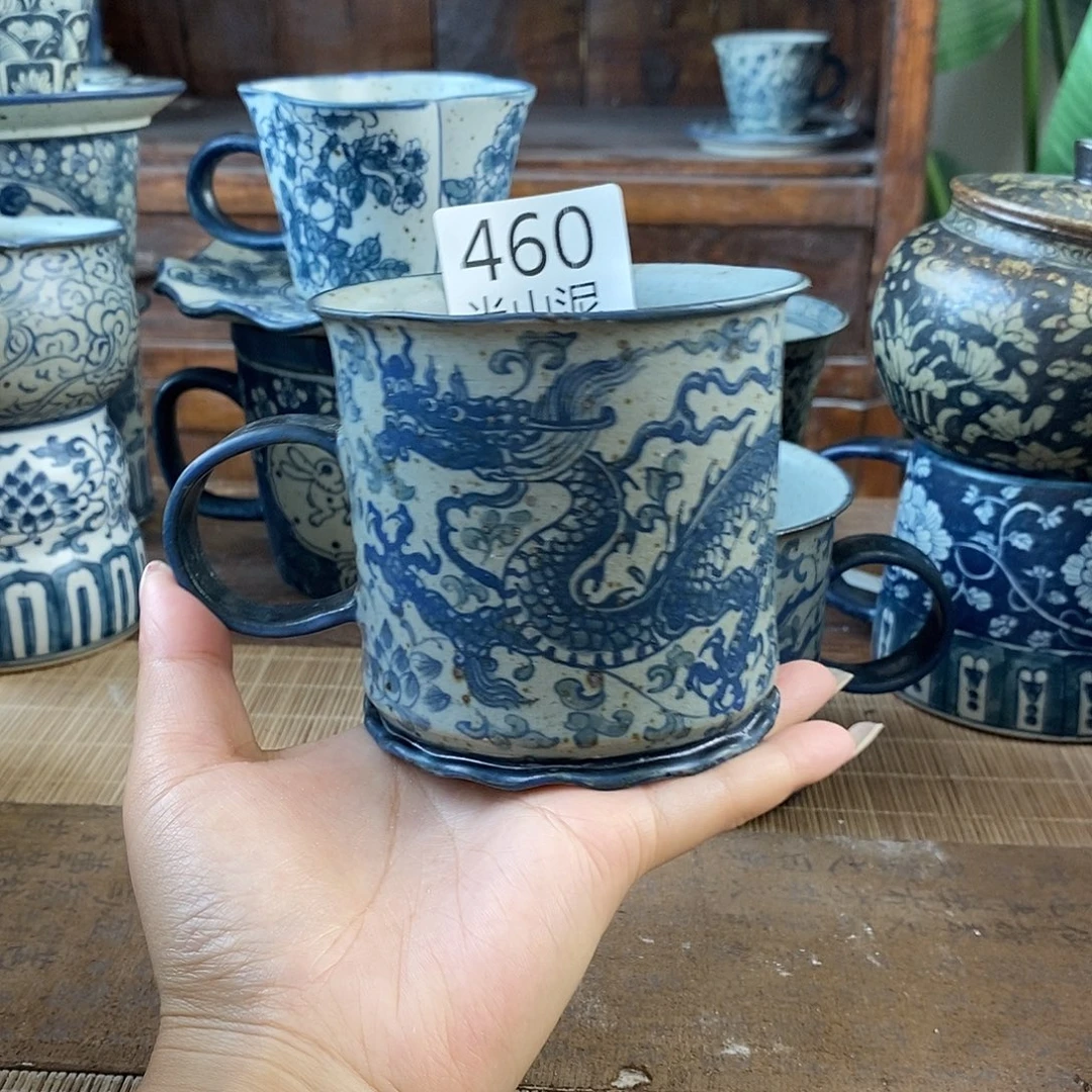 手工手绘青花高温陶瓷