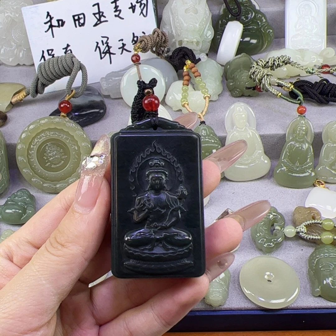 和田玉未镶嵌颈饰