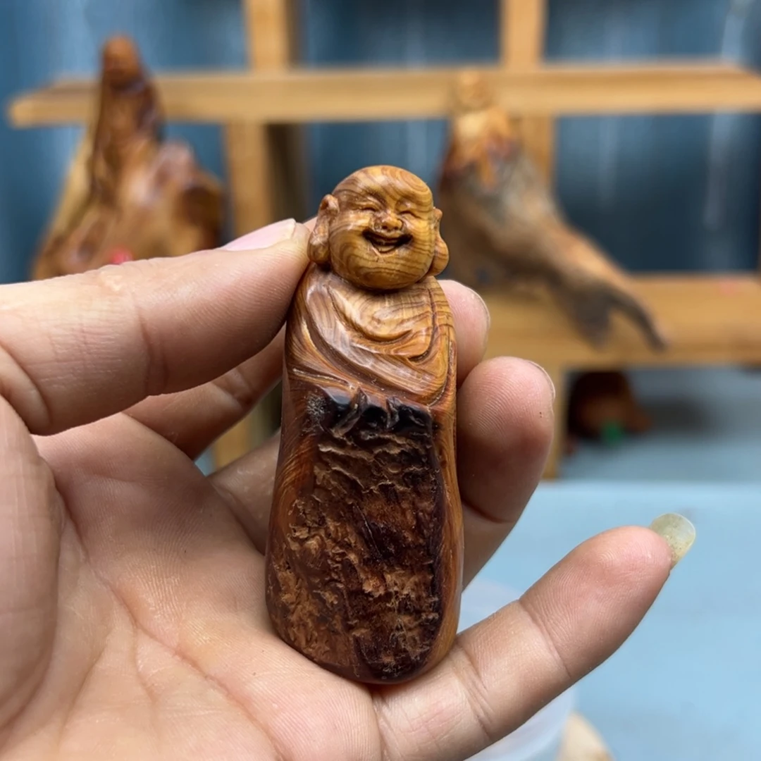 白***水木崖柏木摆件手把件
