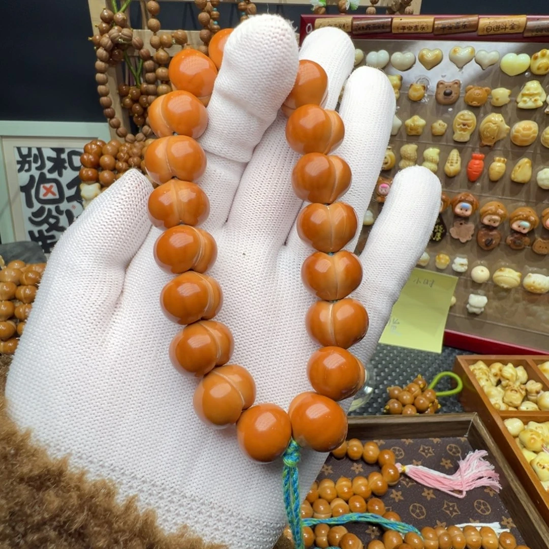 爱***泡猴头核桃手串微瑕柯基16+