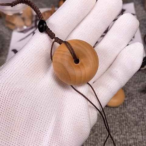 檀香木吊坠老山檀香小面包圈3.0/1.5
