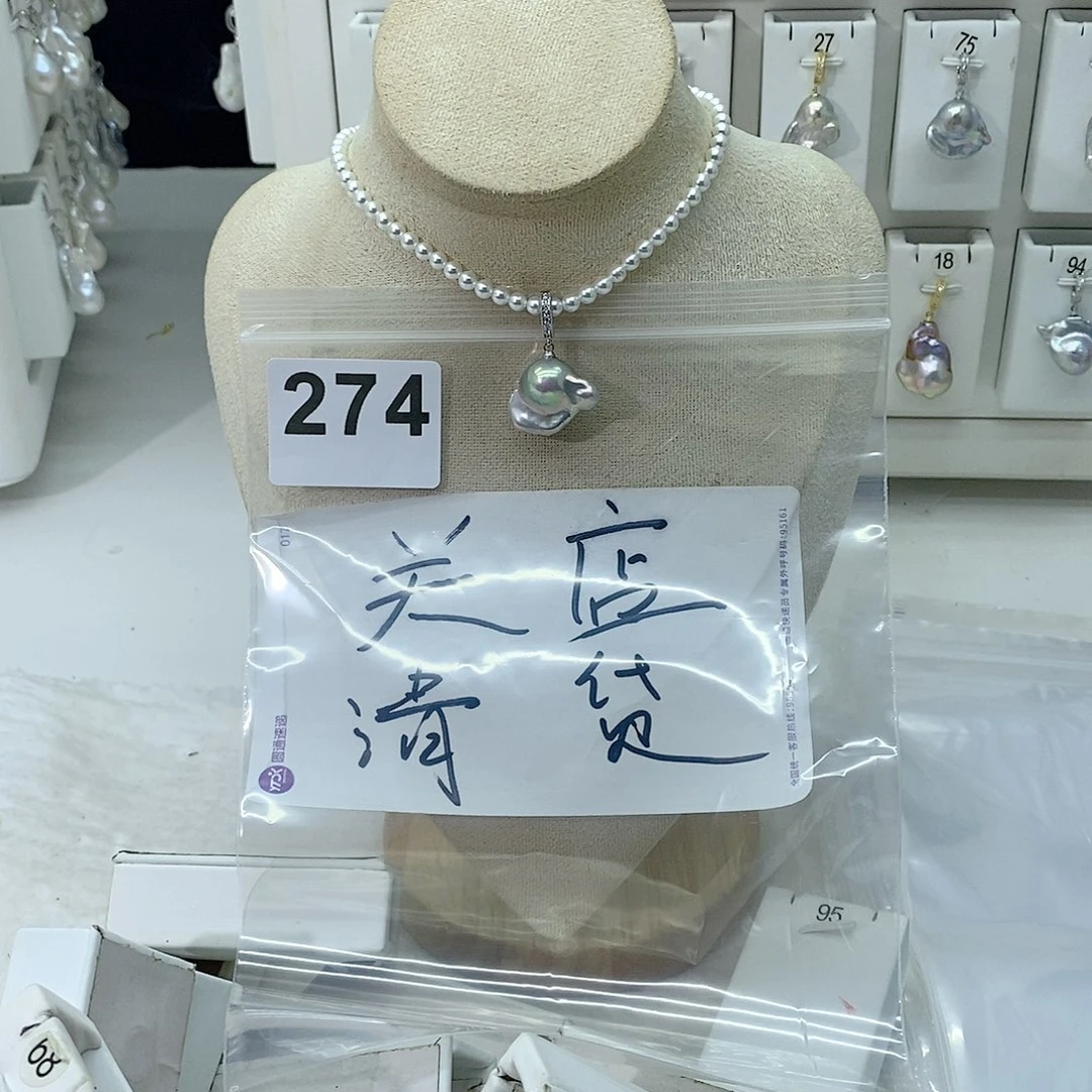 淡水珍珠颈饰合金